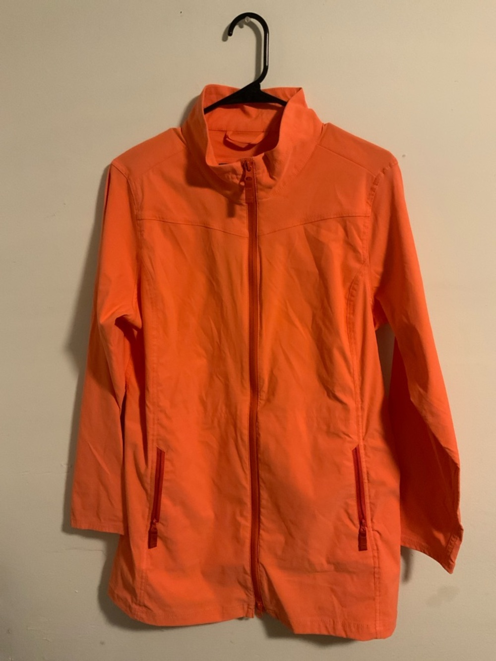 Eddie Bauer Bright Peach Nylon Parka Length
Jacket Petite Small